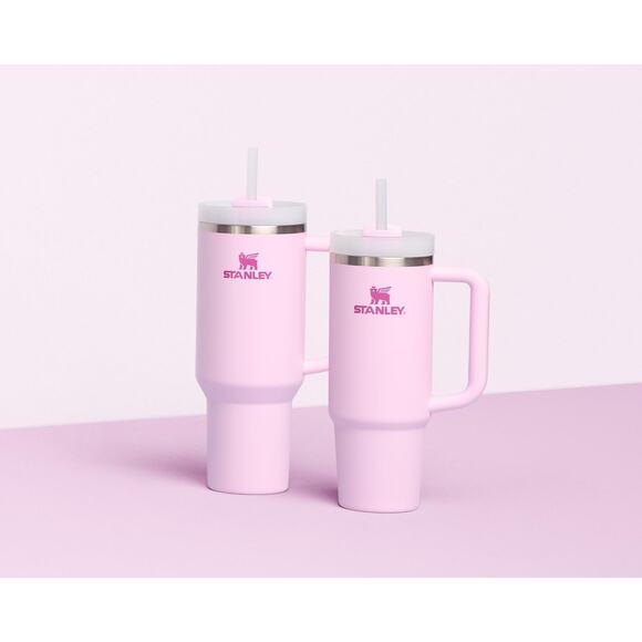 STANLEY Quencher H2.0 Tumbler with Handle and Straw 40 oz Cherry Blossom - Picture 5 of 5